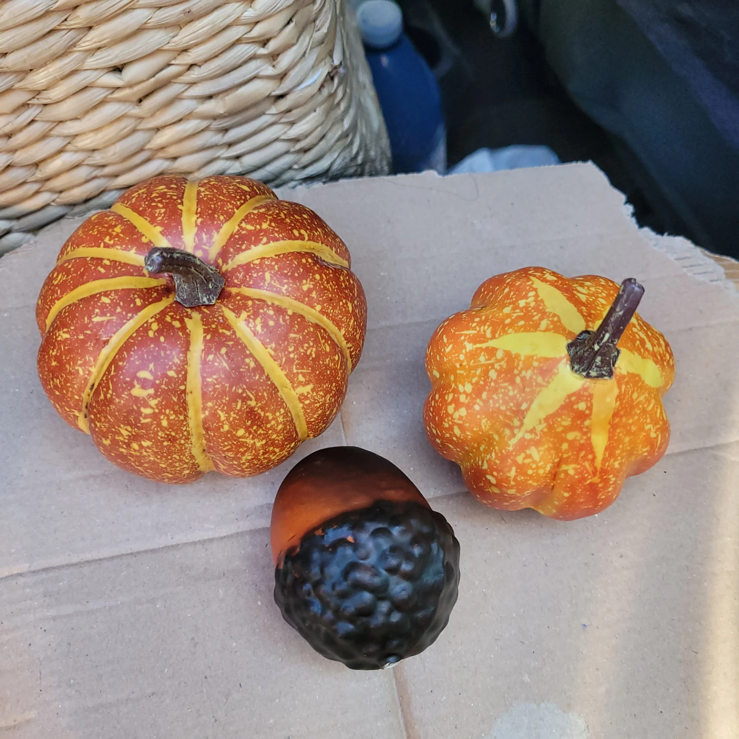 Decorative Faux Pumpkins and Acorn - photo 2