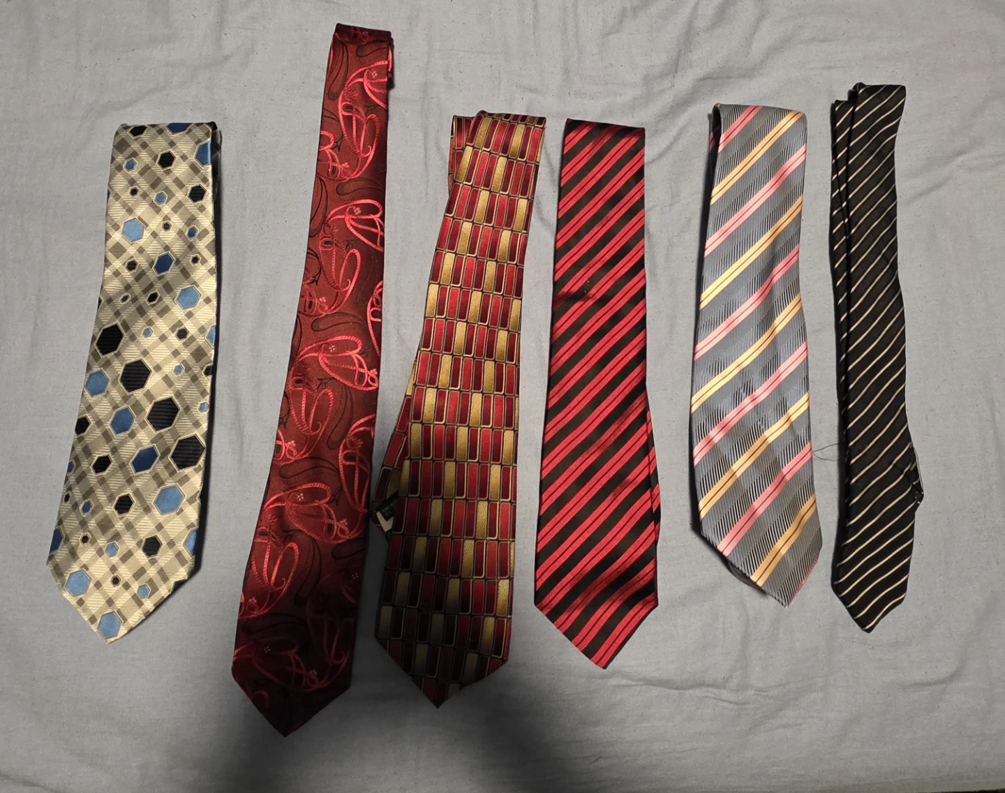 Set of 6 Assorted Men's Neckties