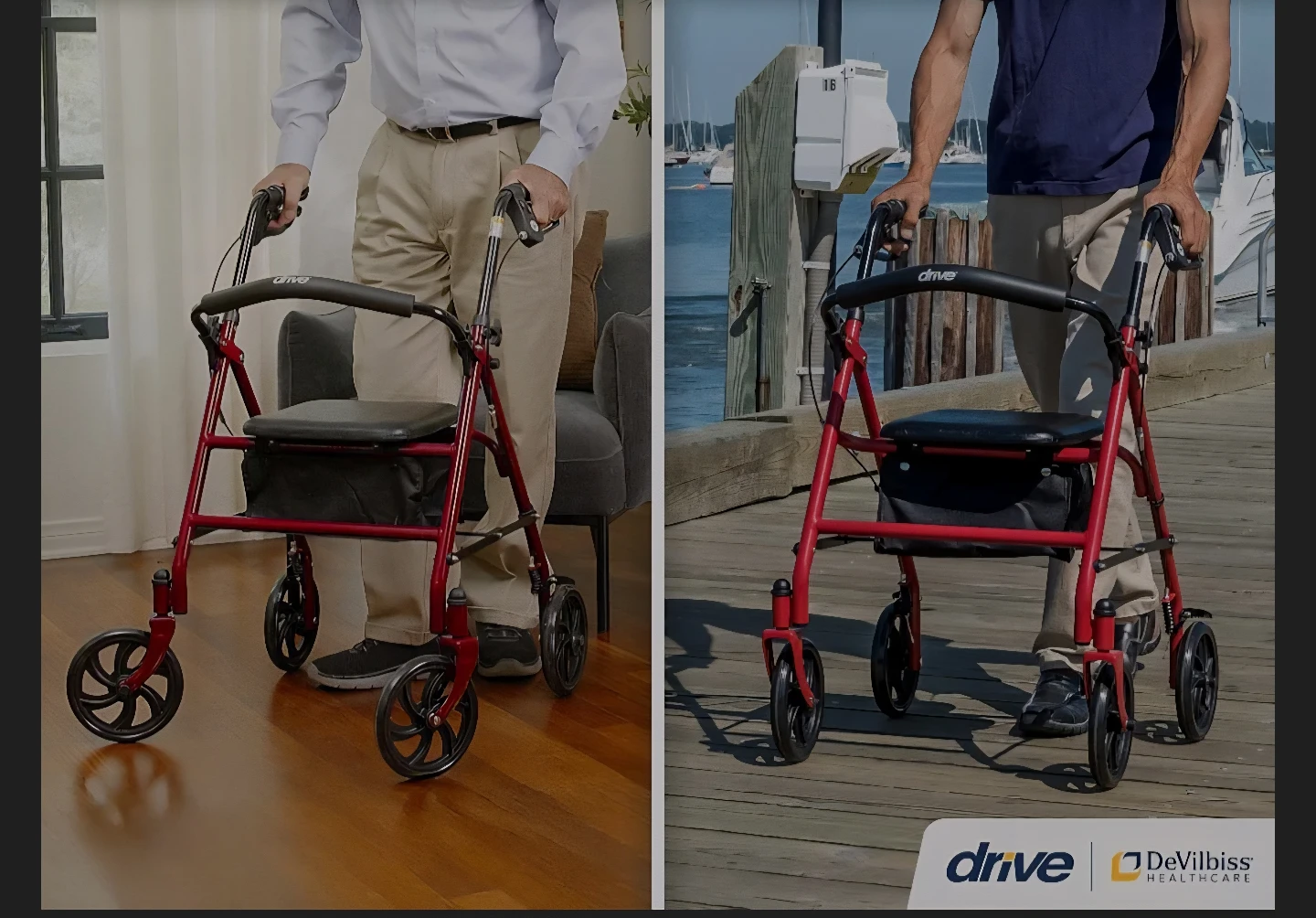 Drive walker with seat - photo 2