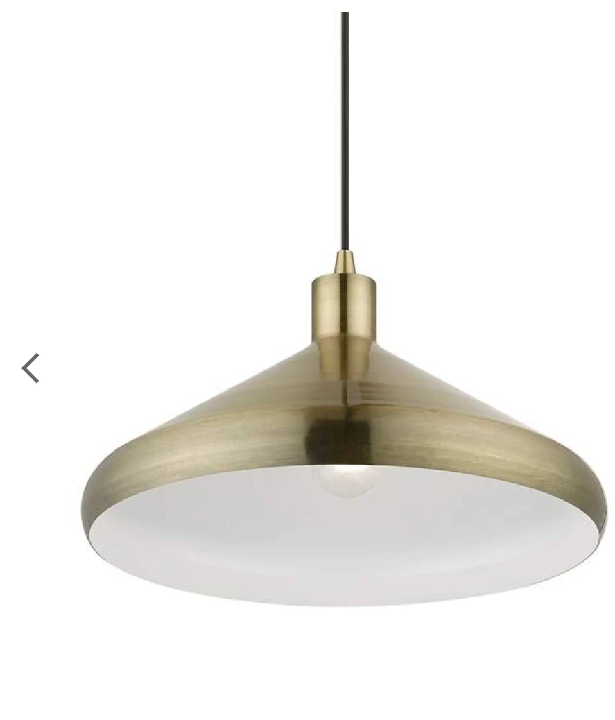 Modern Antique Brass Pendant Light - photo 3