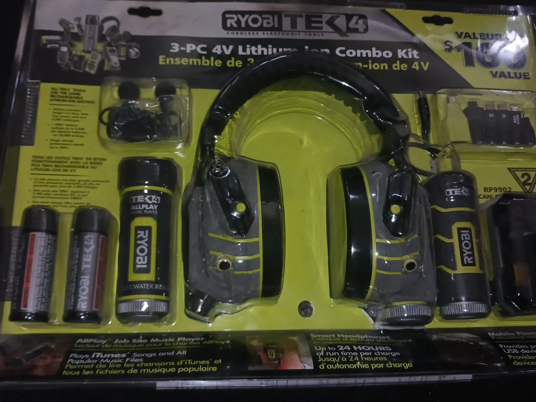 Ryobi Tek4 3-Pc 4V Lithium-Ion Combo Kit