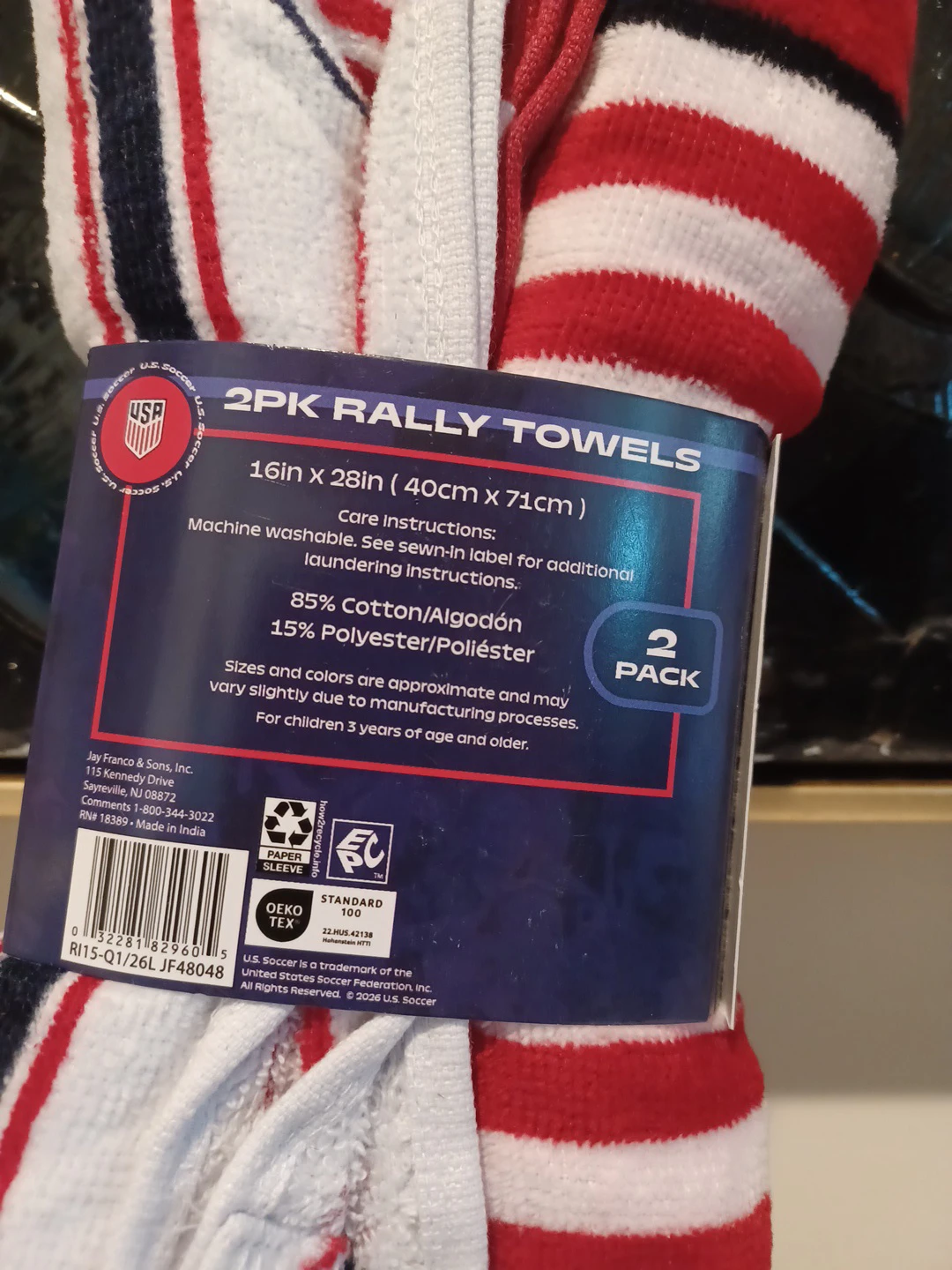 2PK USA Rally Towels 16in x 28in - photo 3