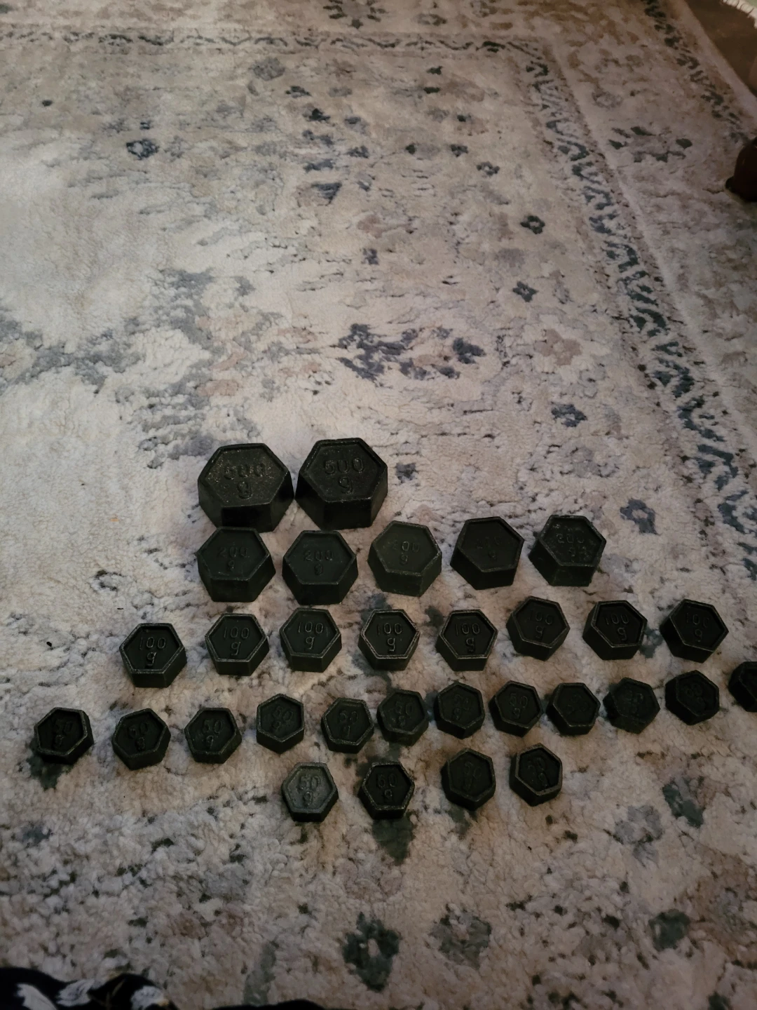 Set of Cast Iron Scale Weights - photo 4