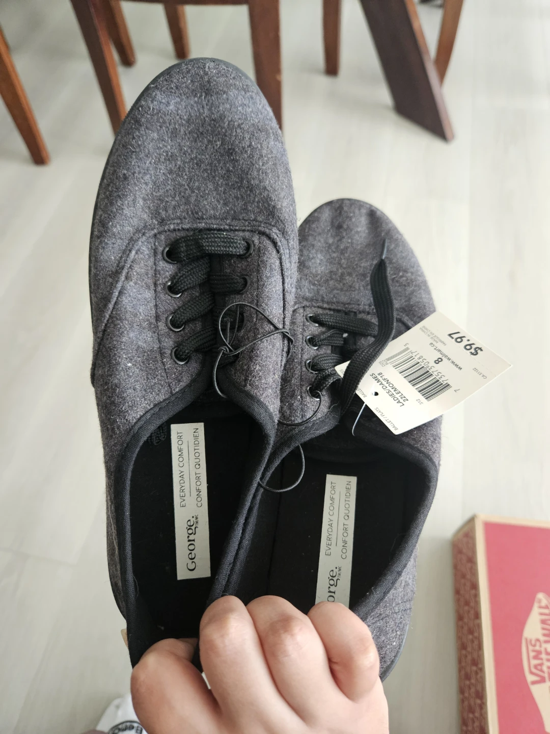 George Everyday Comfort Ladies Ballet Flats Size 8