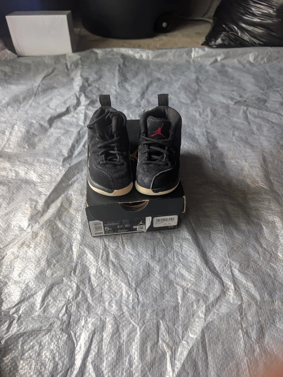 Jordan 12 Retro Black/White-Taxi Toddler Shoes