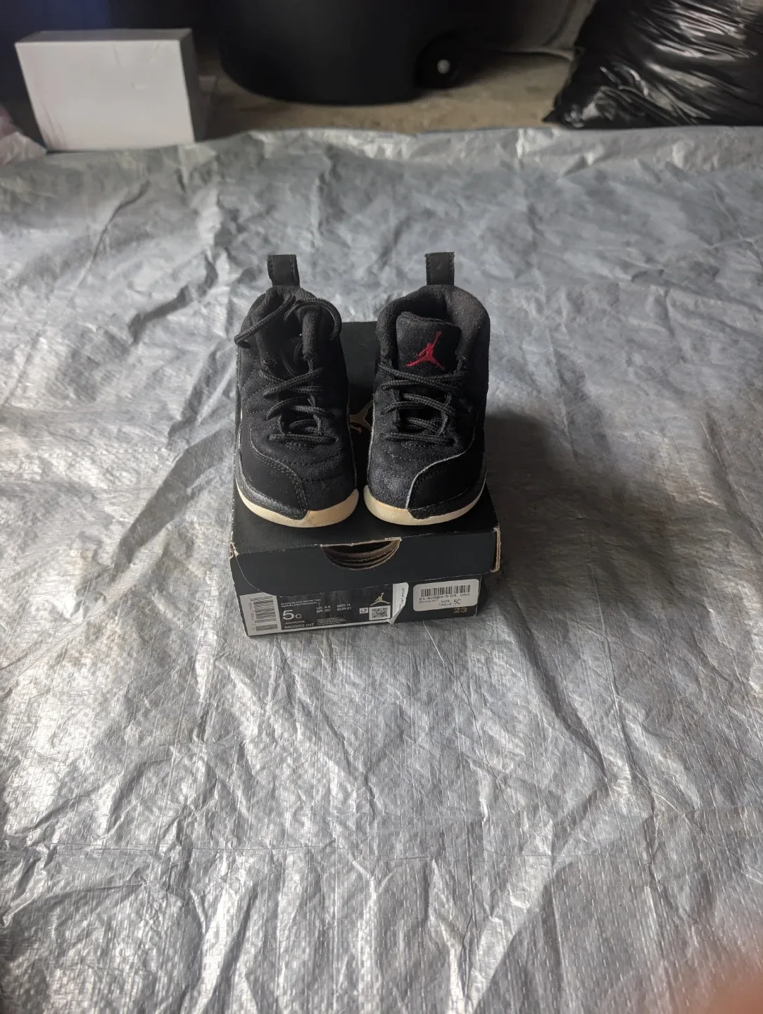 Jordan 12 Retro Black/White-Taxi Toddler Shoes