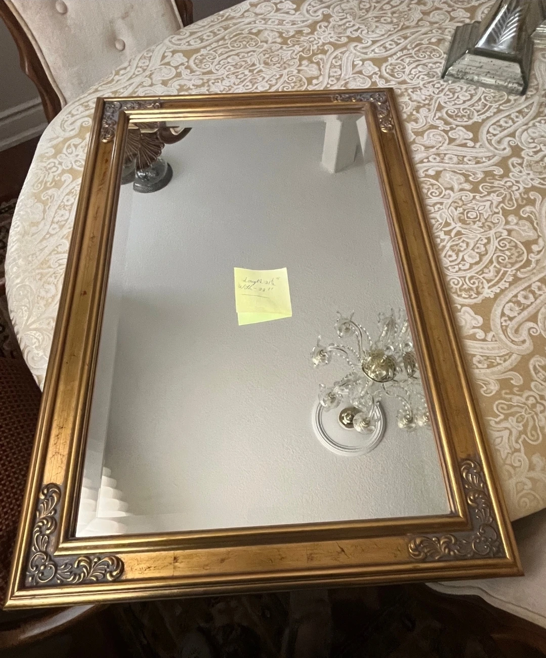 Elegant Ornate Gold Framed Mirror