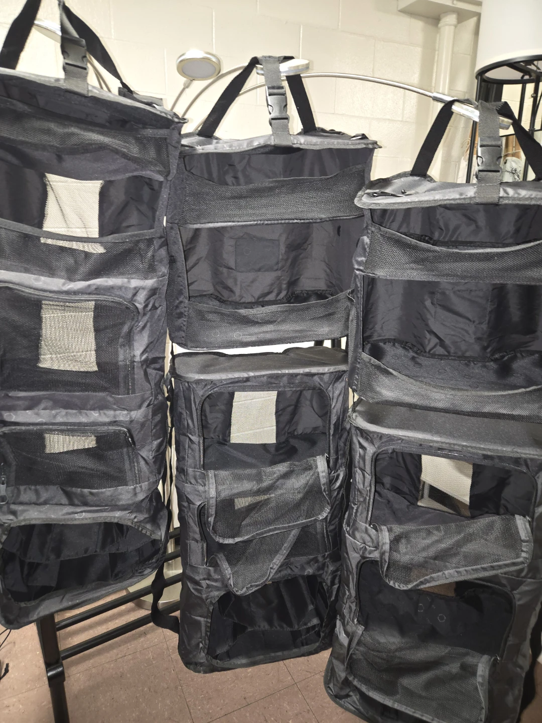 Collapsible Travel Luggage Shelves - 5-Tier Hanging Organizer - photo 3
