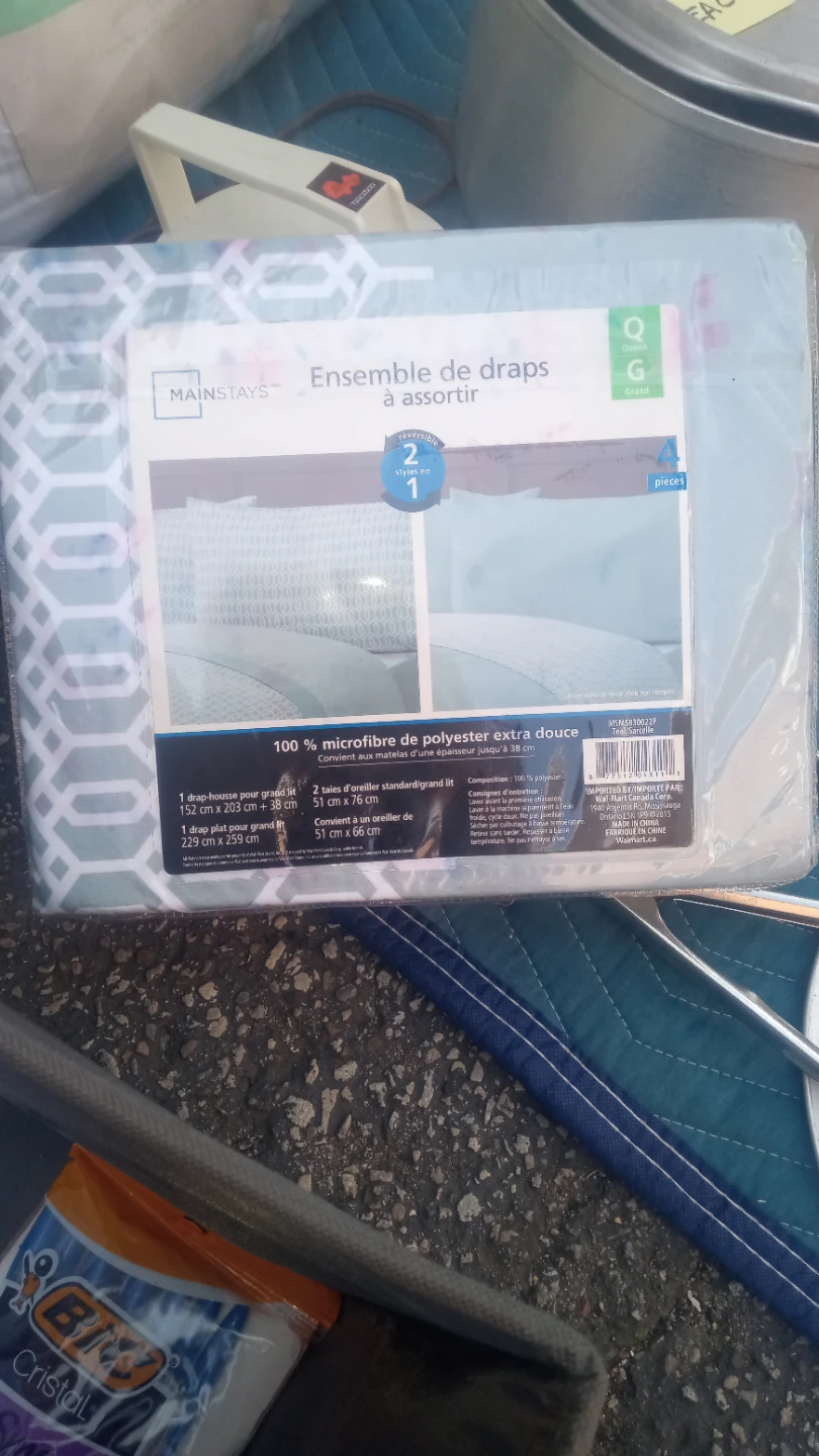 Mainstays Queen Sheet Set Teal