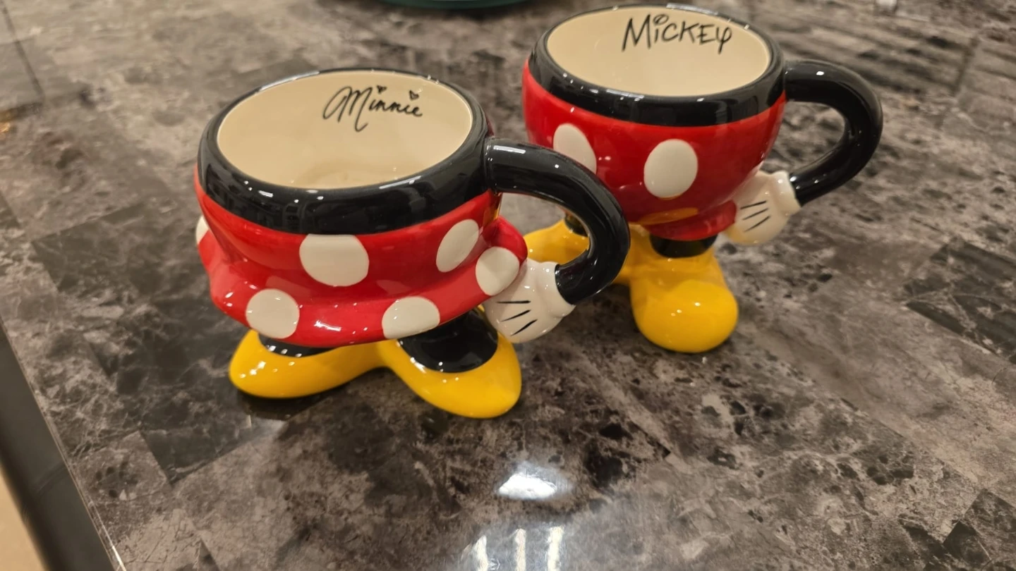 Disney Mickey and Minnie Mouse Ceramic Mugs