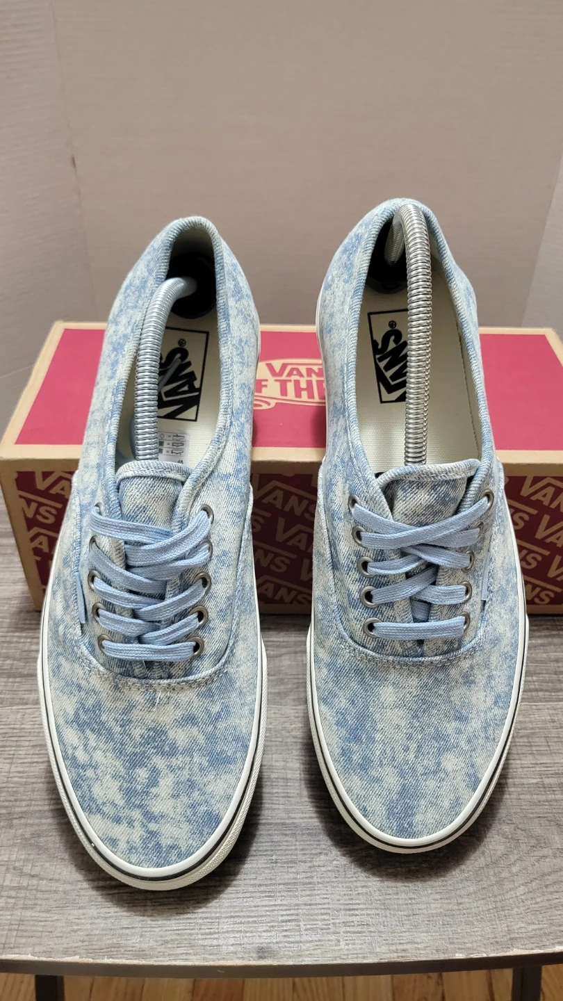 Vans Authentic Light Blue Denim Sneakers Size 10.5 M - photo 4