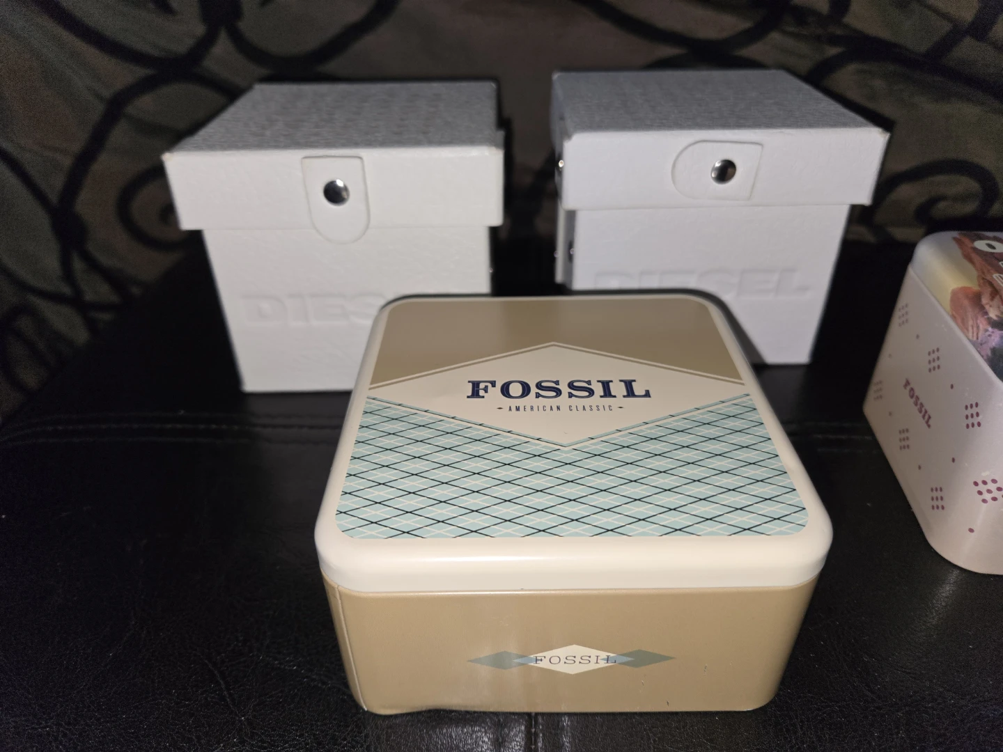 empty Fossil and diesel watch boxes - photo 2