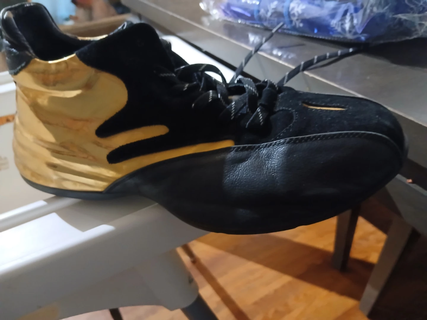 Black and Gold Athletic Shoes - photo 3