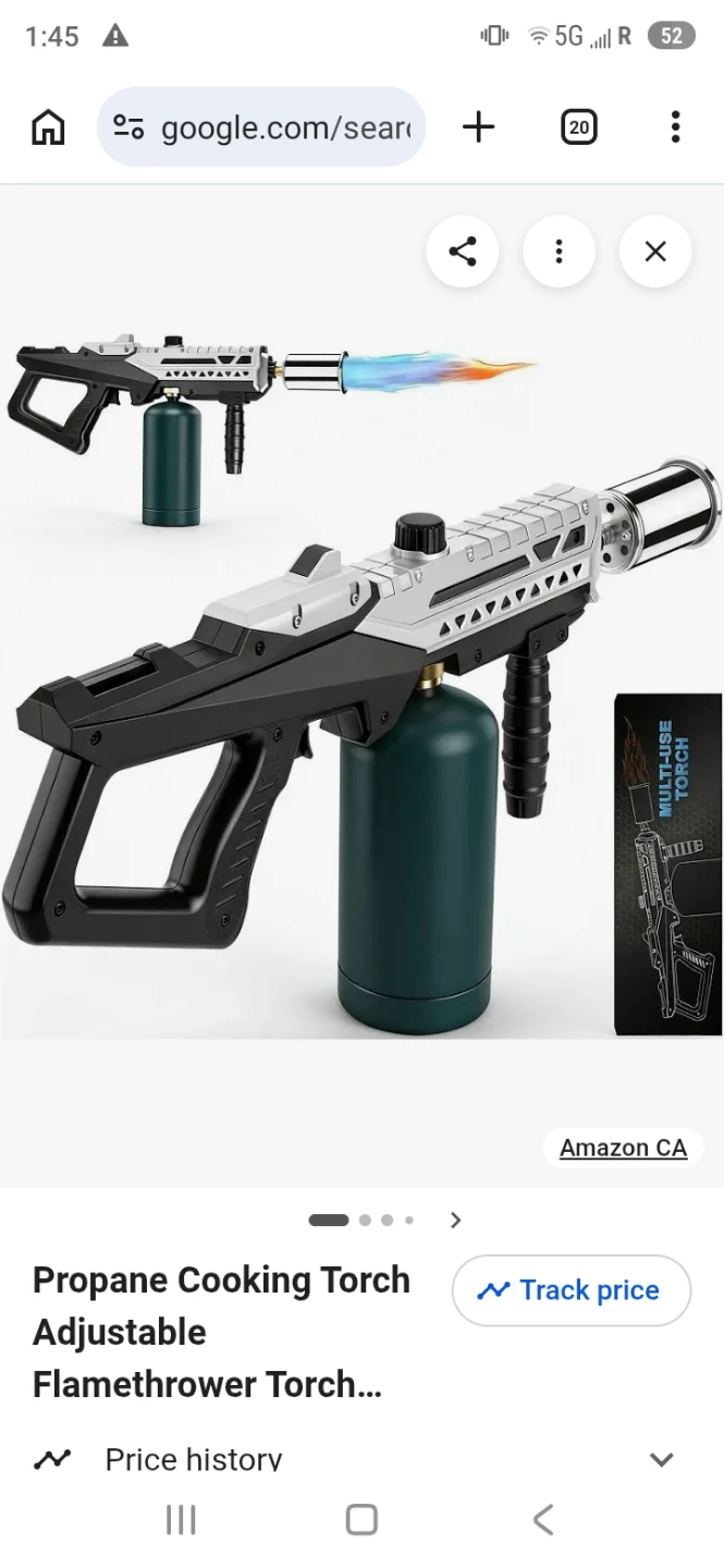 Flamethower-Adjustable Propane Cooking Torch - photo 3