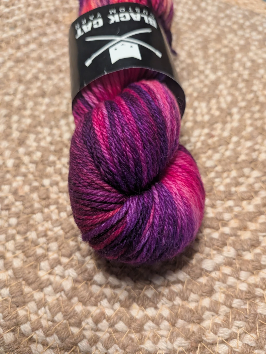 Black Cat Custom Yarn Skein Merino wool - photo 4