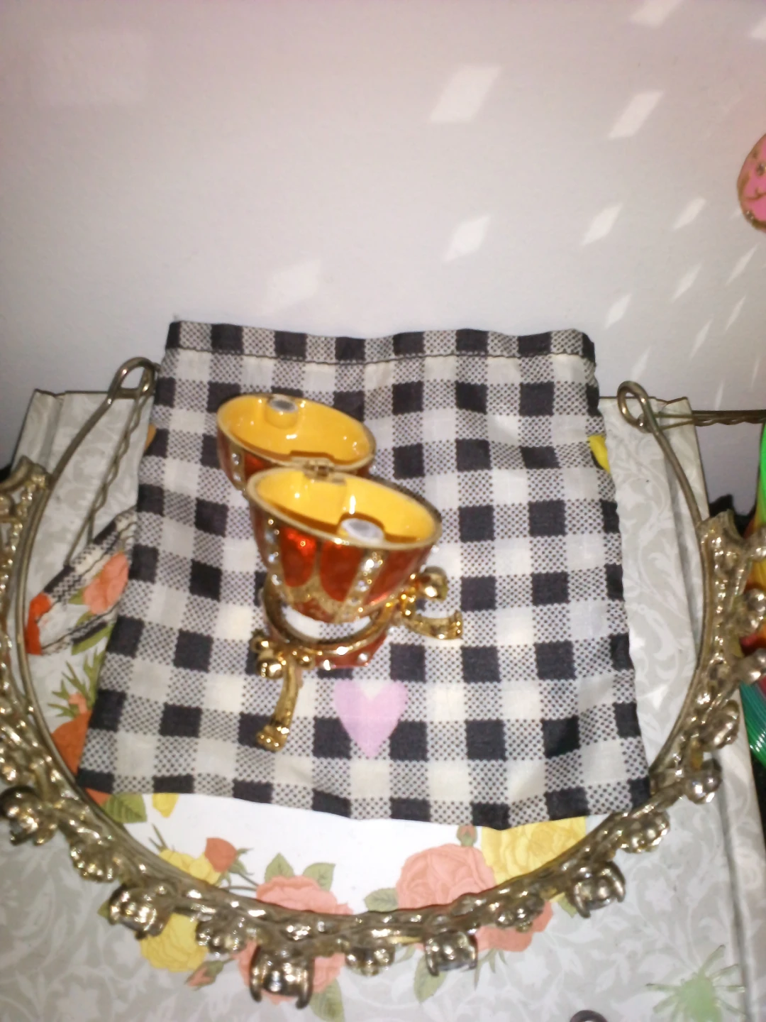 Decorative Faberge Style Egg Trinket Box - photo 2