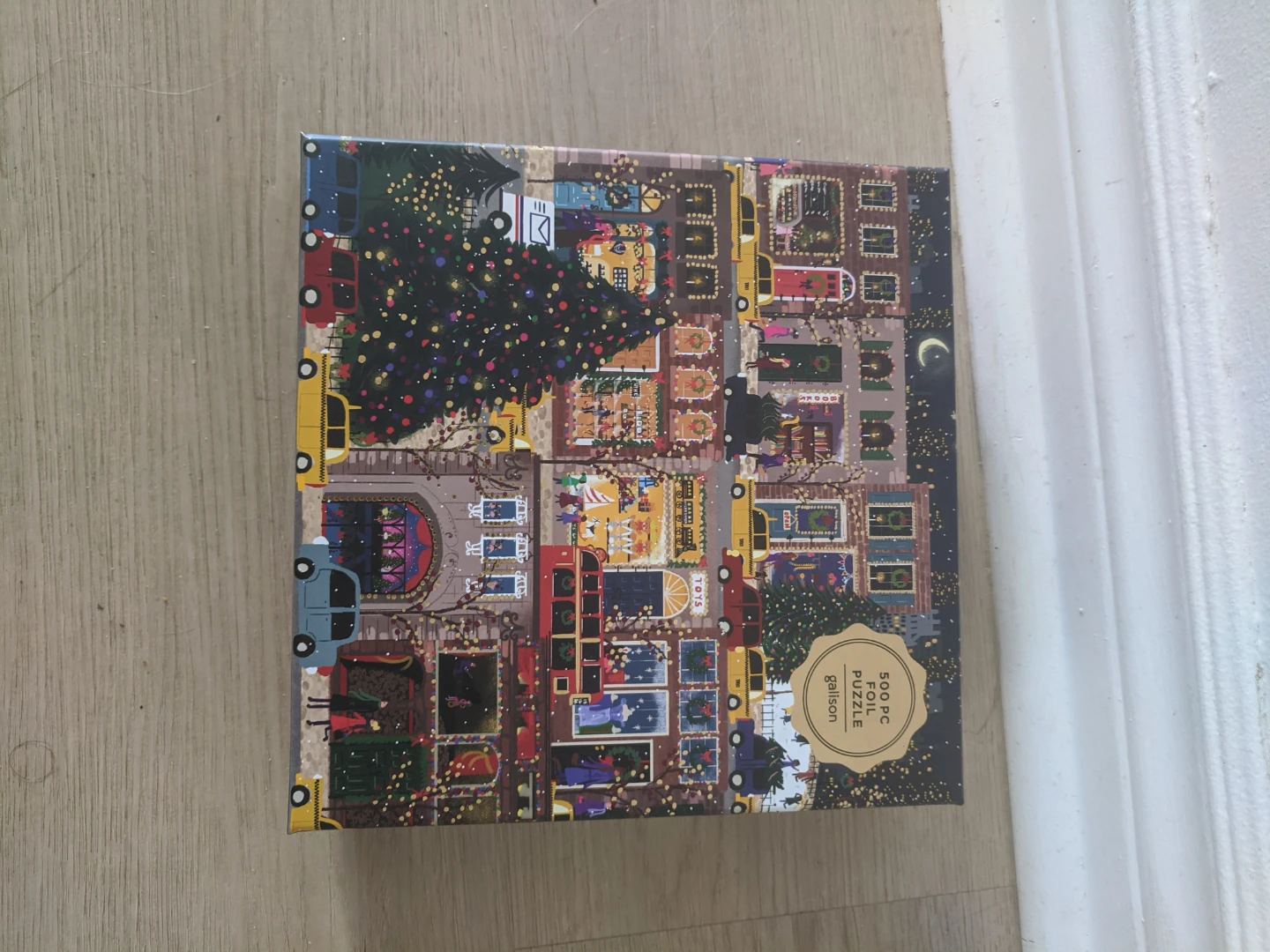 Galison Winter Lights 500-Piece Foil Puzzle