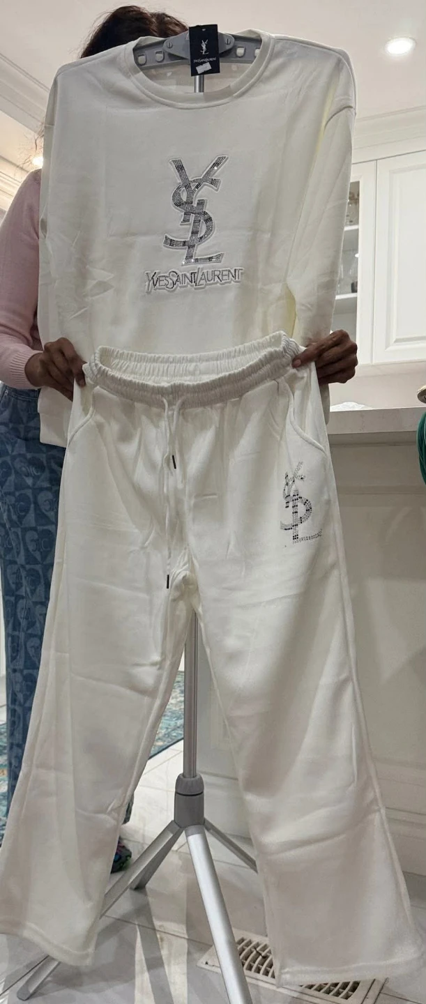 Yves Saint Laurent White Lounge Set