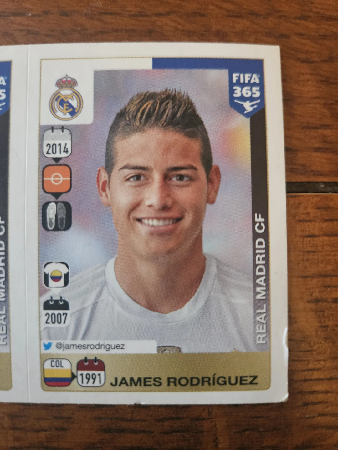 Panini FIFA 365 Real Madrid Sticker - Bale & Rodriguez - photo 4