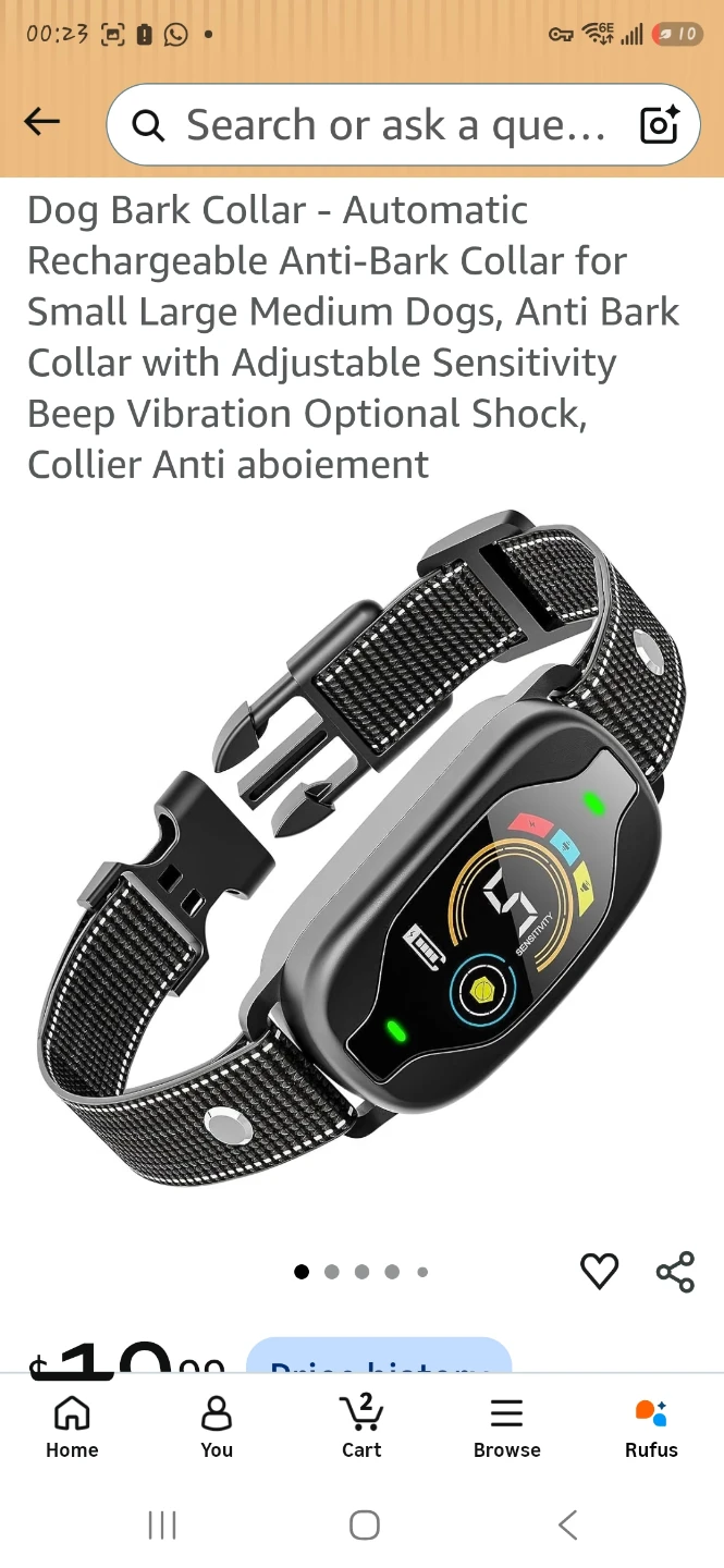 Automatic Rechargeable Dog Bark Collar