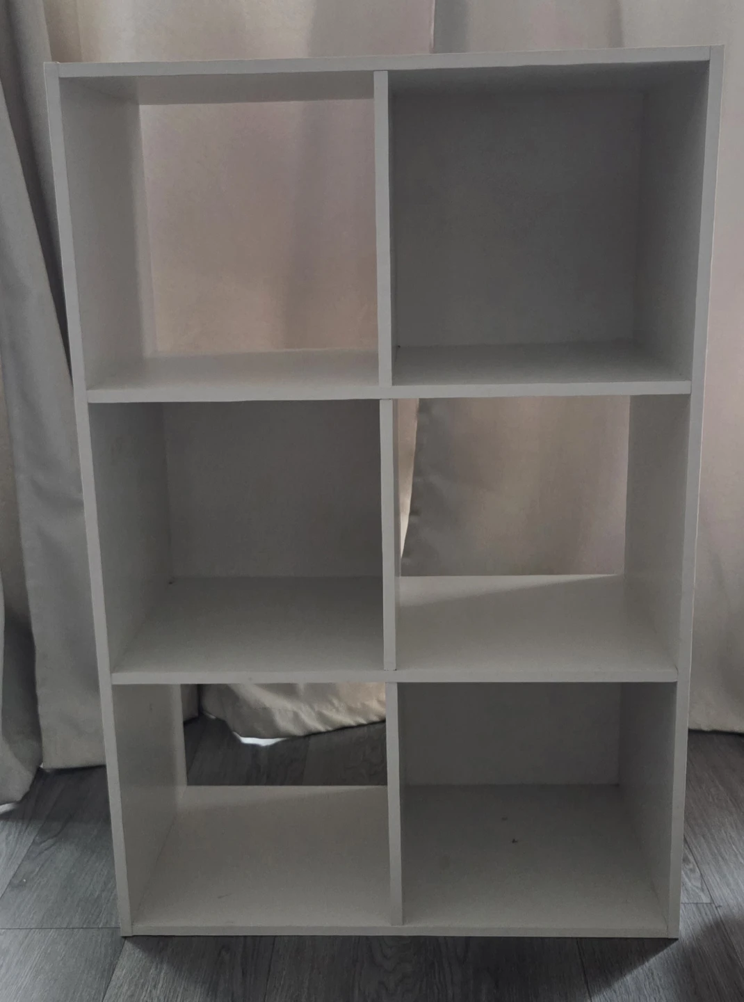 White 6-Cube Storage Shelf - photo 2