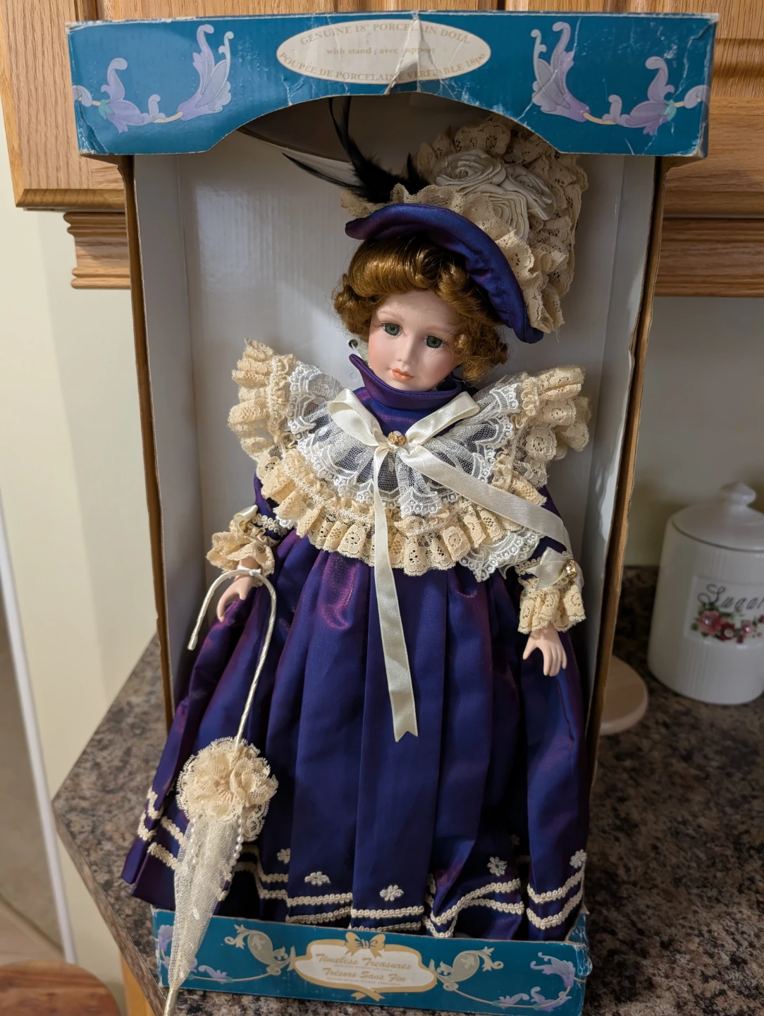 Vintage 18 inch Porcelain Doll