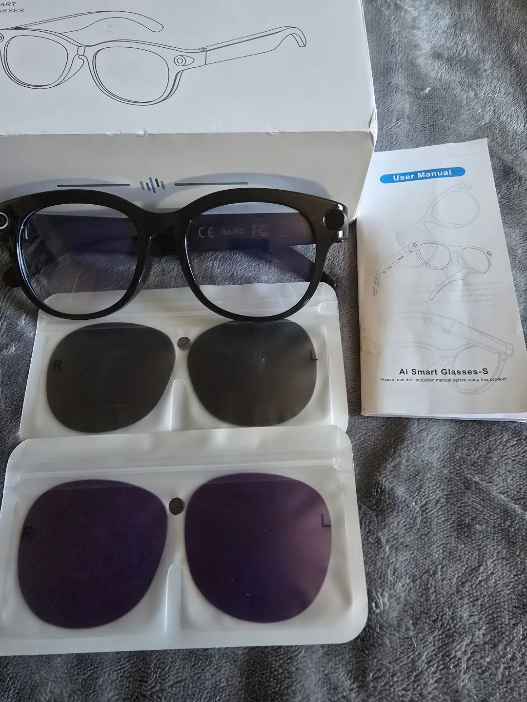Ai Smart Glasses-S with Interchangeable Lenses