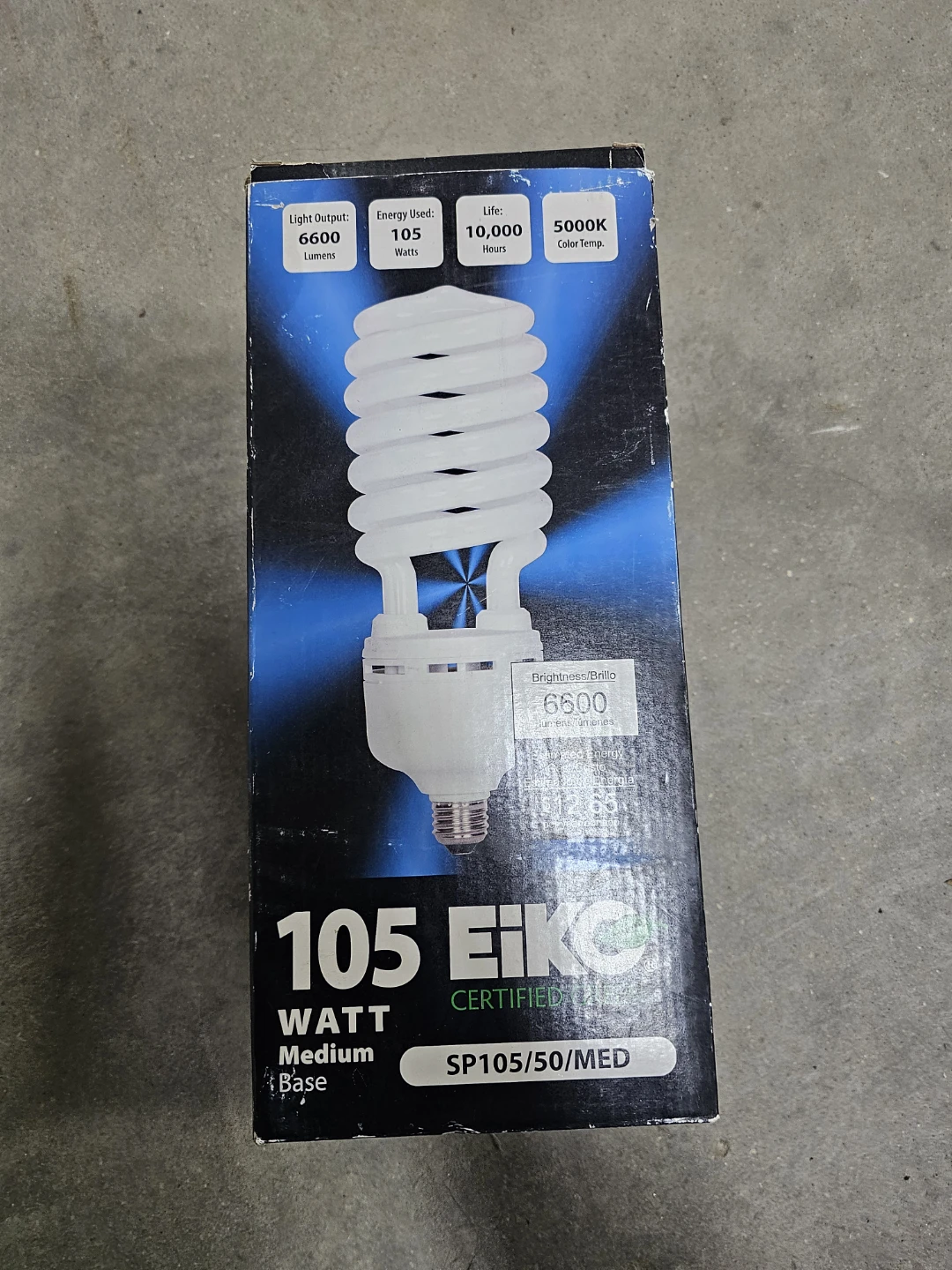 Eiko 105W Spiral CFL Light Bulb