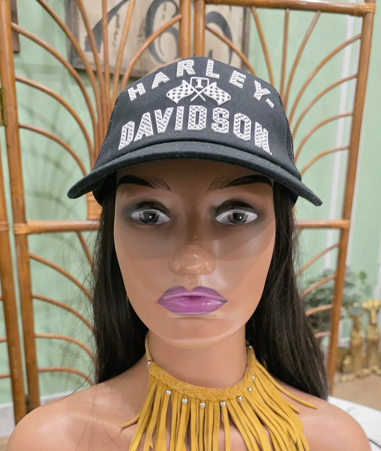 Ladies Harley-Davidson Black Trucker Hat - photo 3