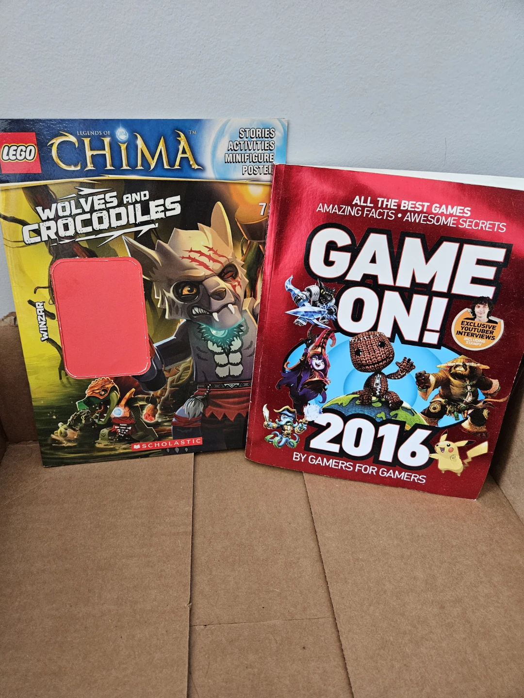 LEGO Chima Wolves and Crocodiles and Game On 2016 books