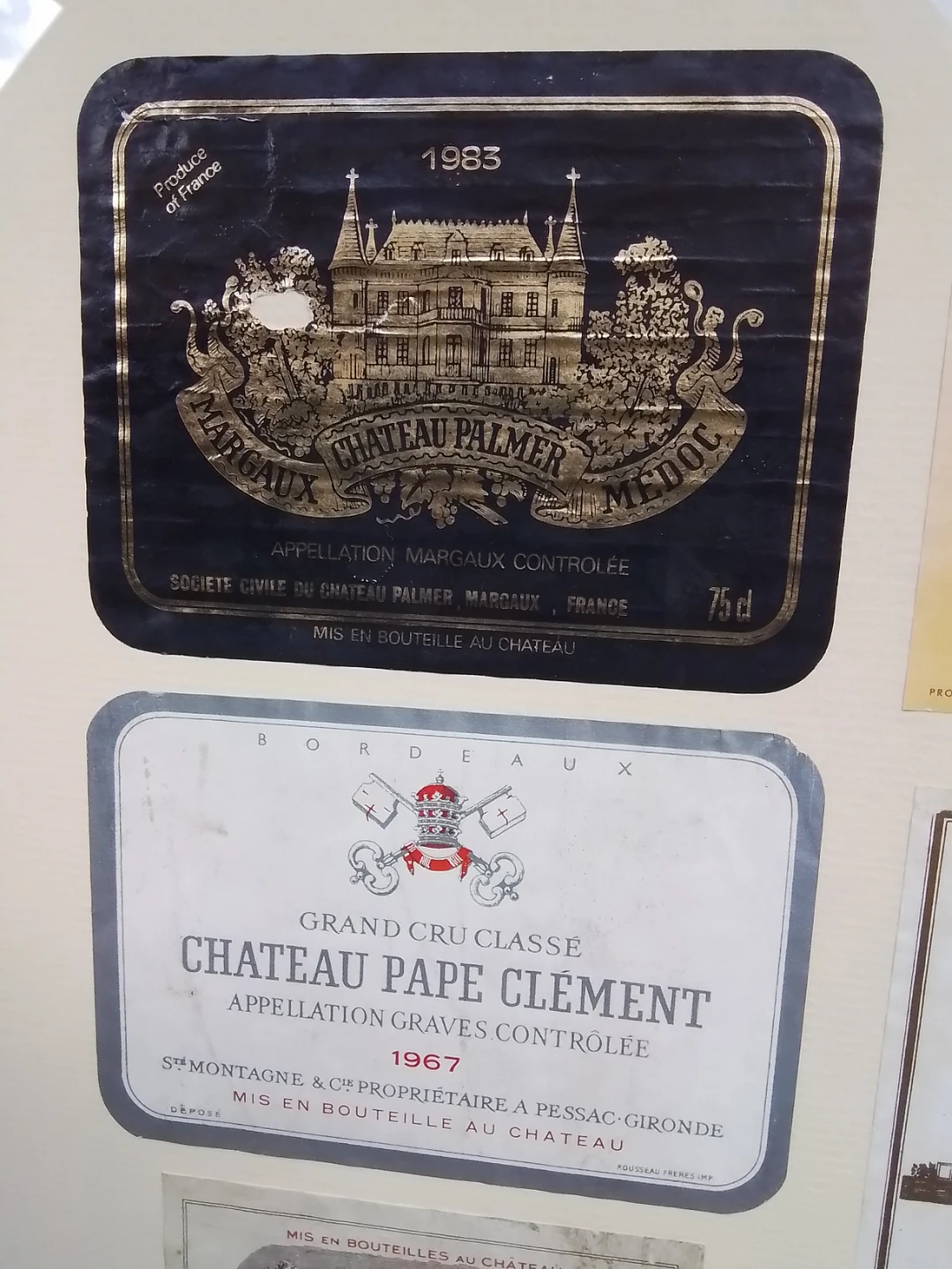 Rare Vintage Bordeaux Wine Labels (1964–1985) - photo 2