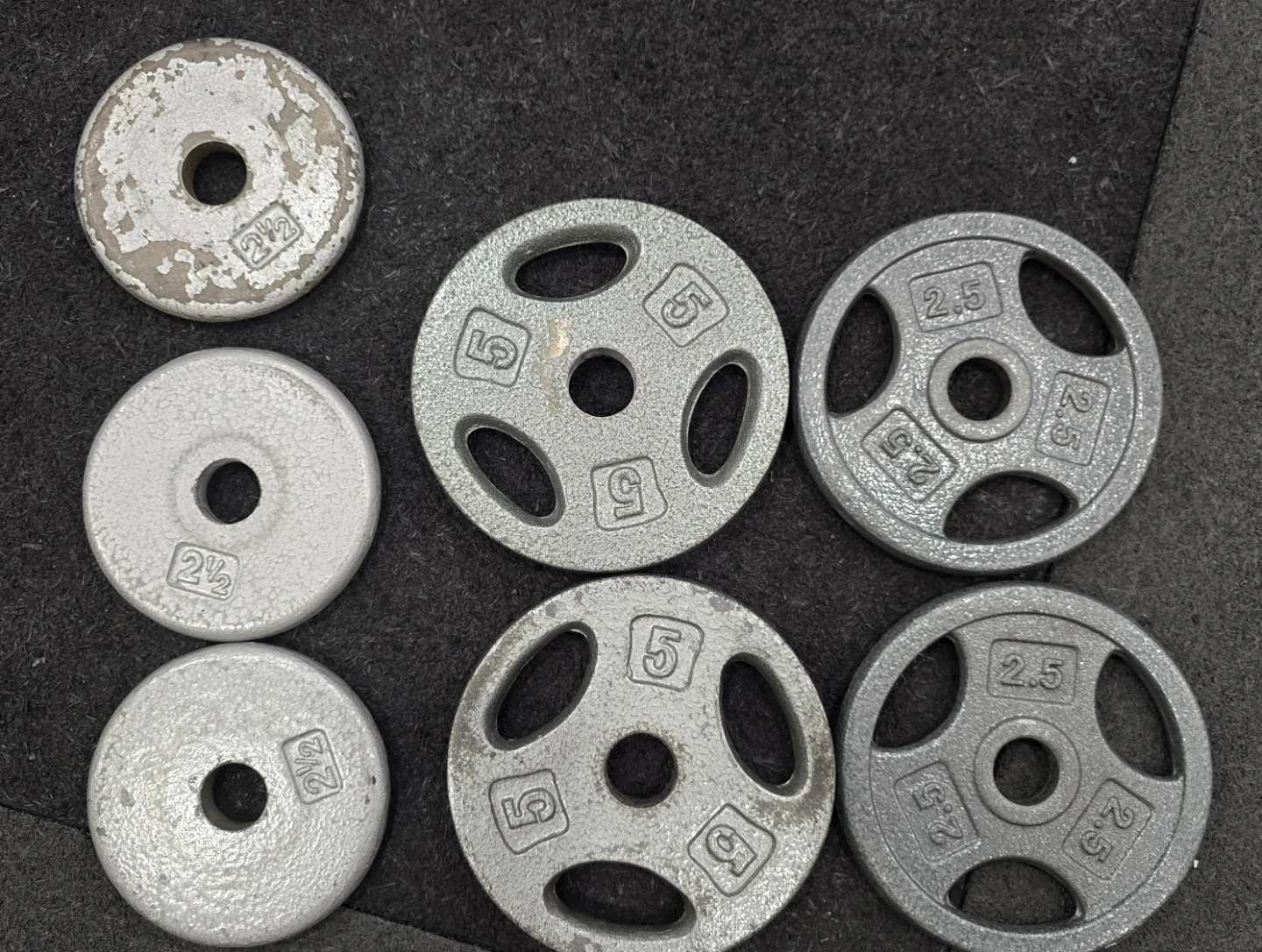 Assorted Cast Iron Weight Plates