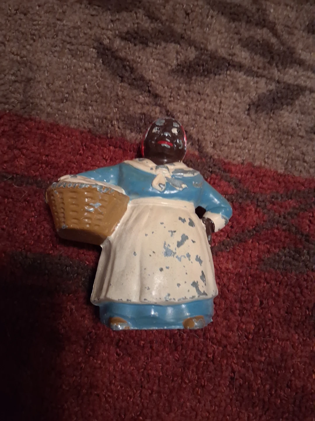Cast Iron Mammy Figure Coin Bank - photo 3