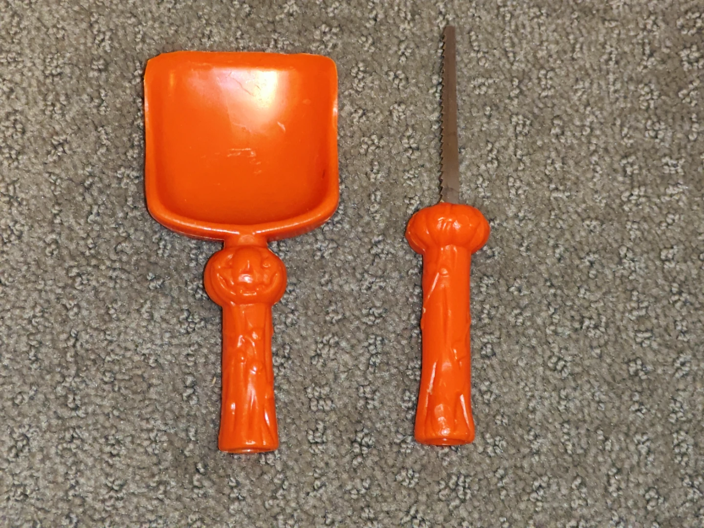 Vintage 4-Piece Pumpkin Carving Tool Kit - Halloween Craft Set - photo 3