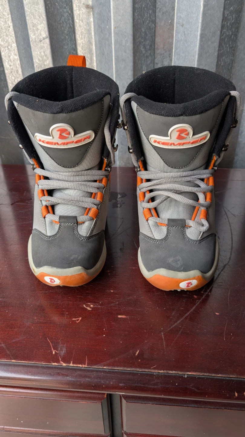 Kemper Kids Snowboard Boots Grey/Orange 2 US - photo 2