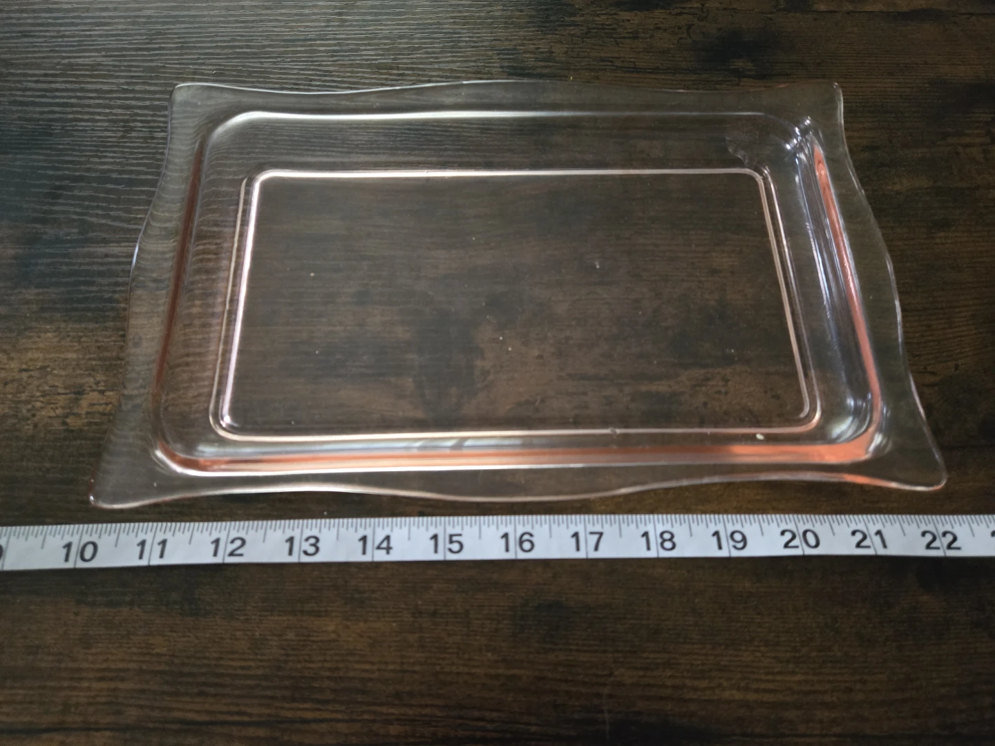 Vintage Pink Depression Glass Tray