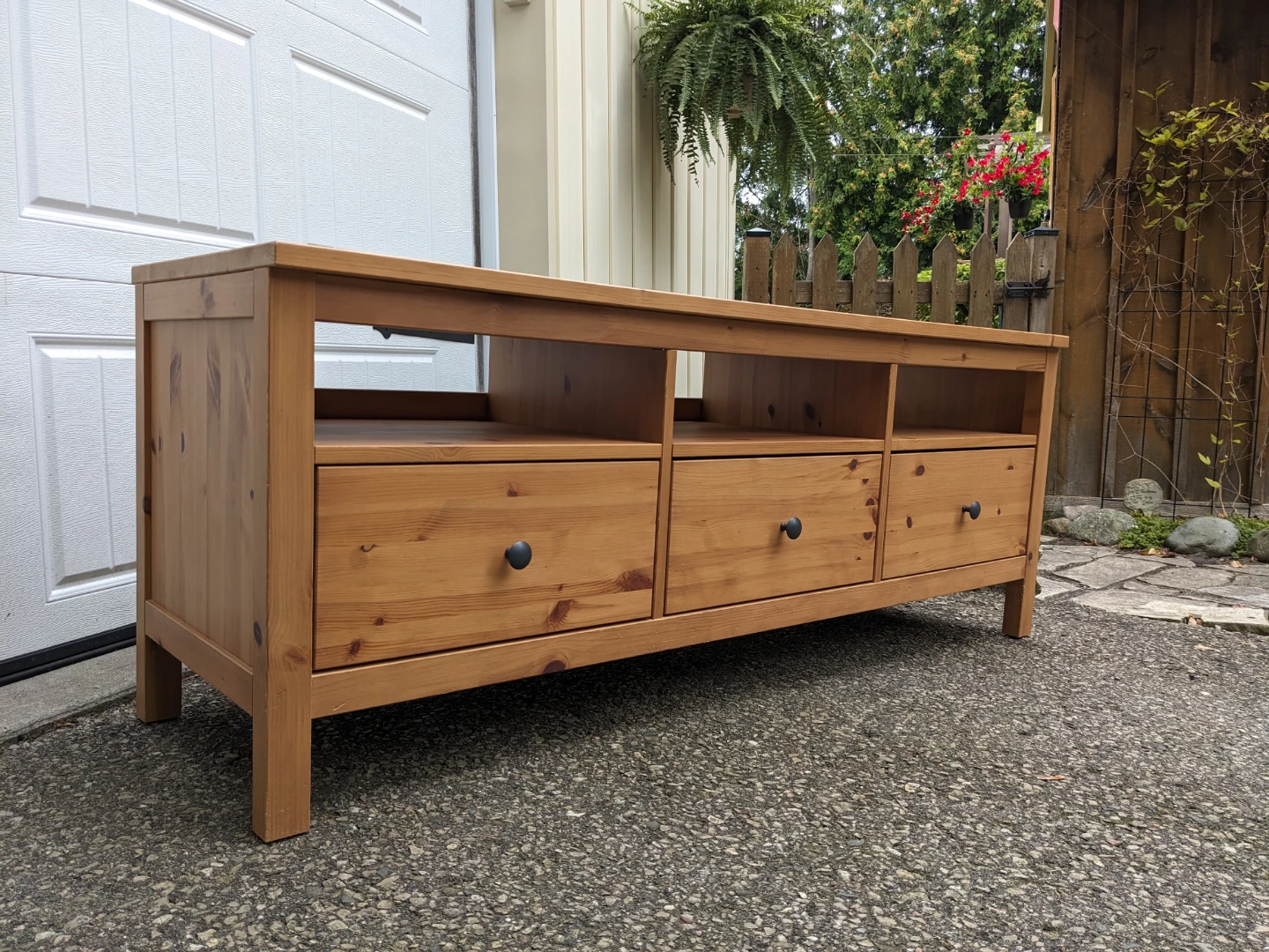 Ikea HEMNES TV Stand in Solid Pine - photo 2