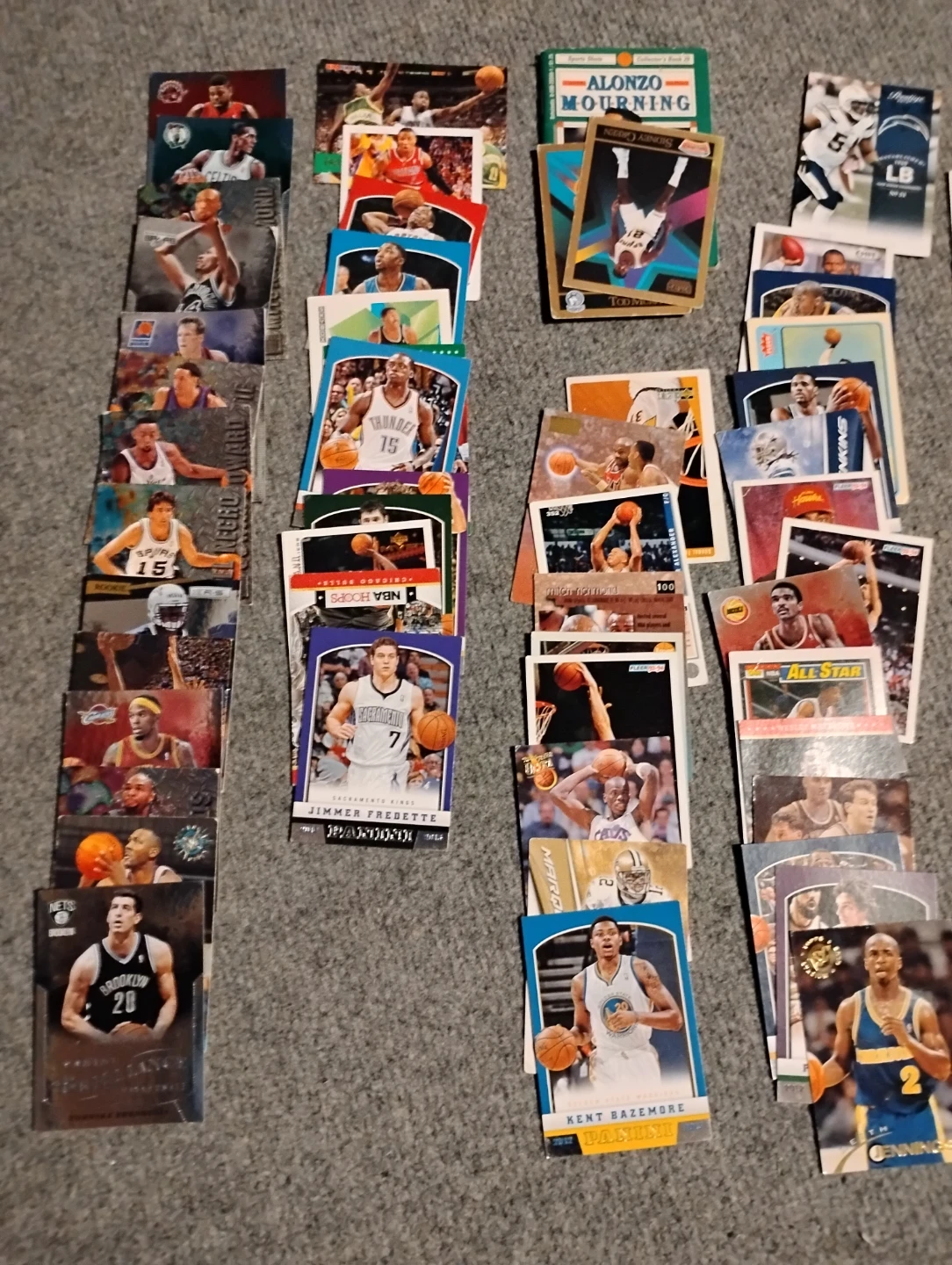Assorted NBA and NFL Sports Trading Cards