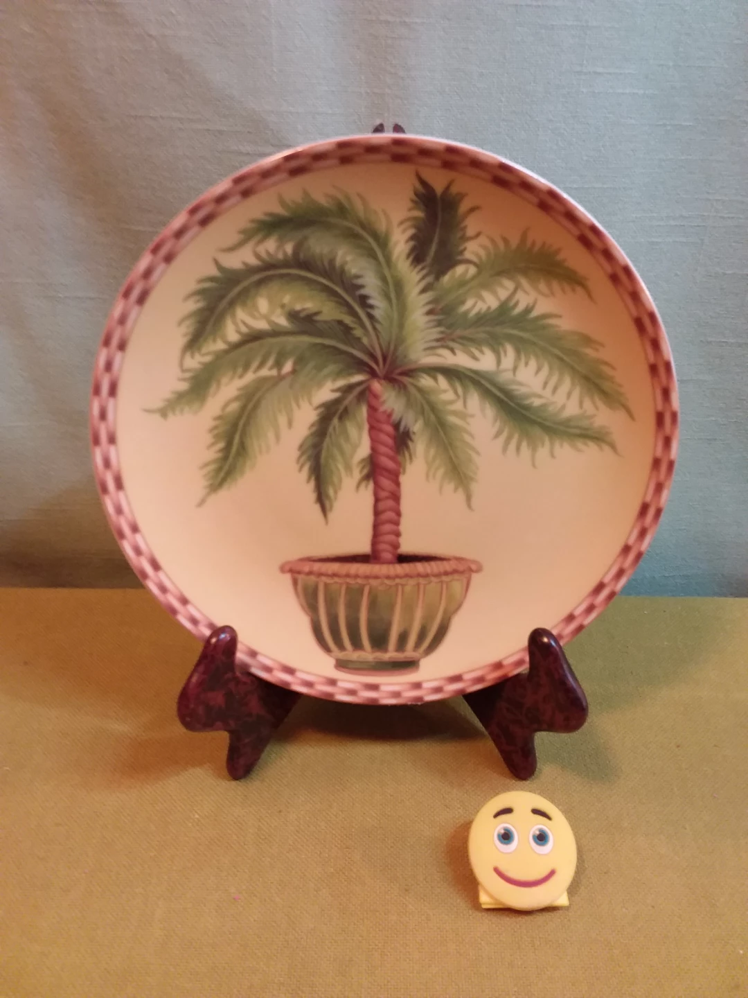 🏈  🍽️ ➡️ Baum Bros Palm Trees Formalities Plate  🍽️