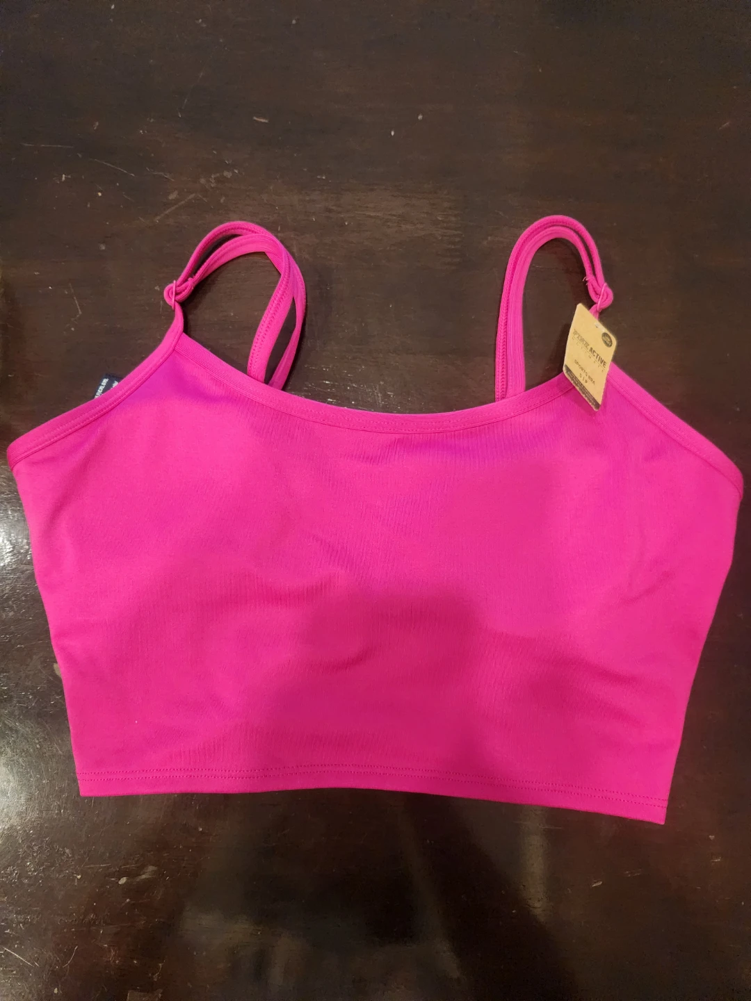 New Pink Active Sports Bra Size Small
