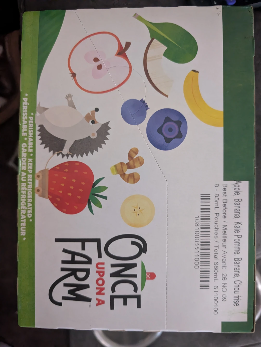 Once Upon a Farm Apple Banana Kale Pouches