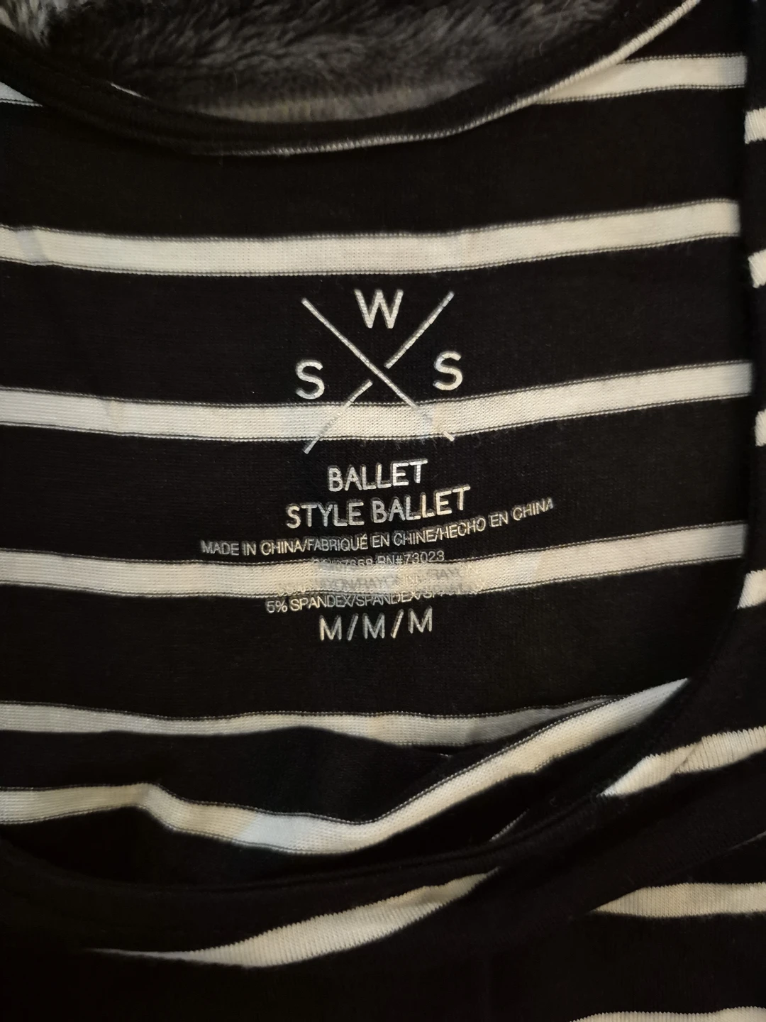 SWS Striped Ballet Neck Top - photo 2