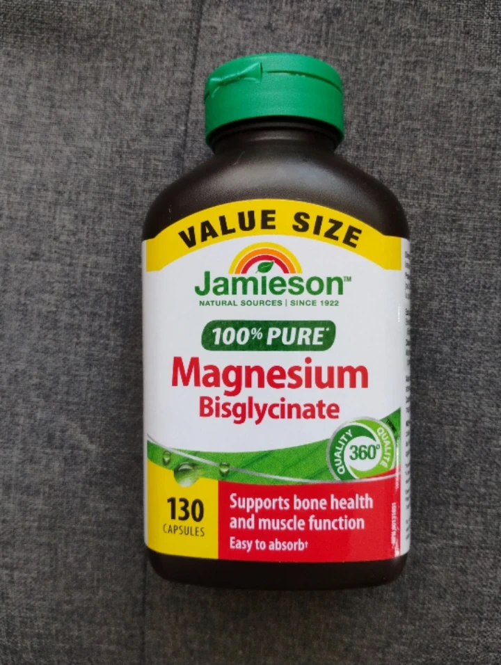 New Jamieson Magnesium Bisglycinate 130 Capsules