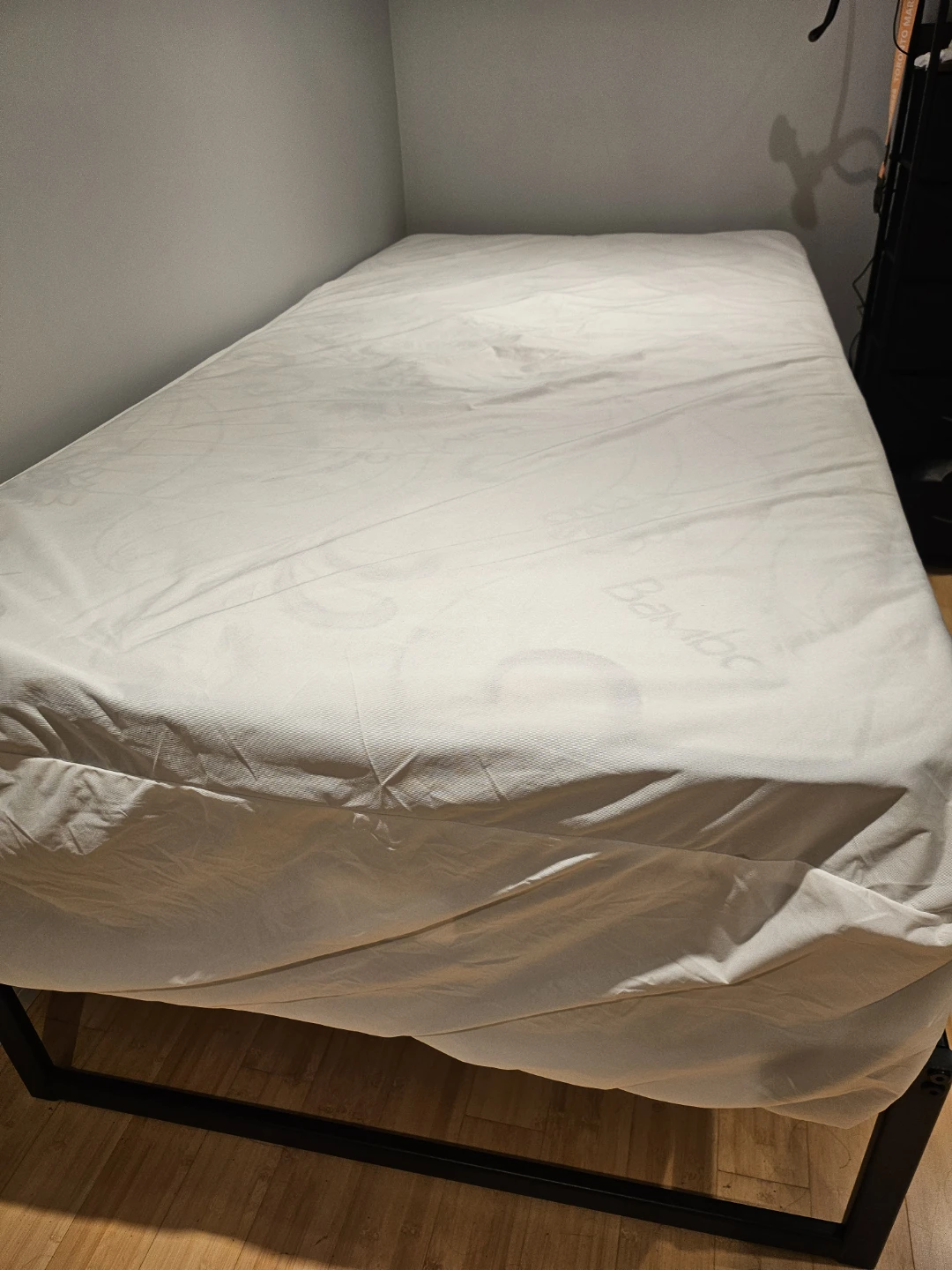Mattress and Zinus Twin Bed Frame with Steel Slat Support - photo 2