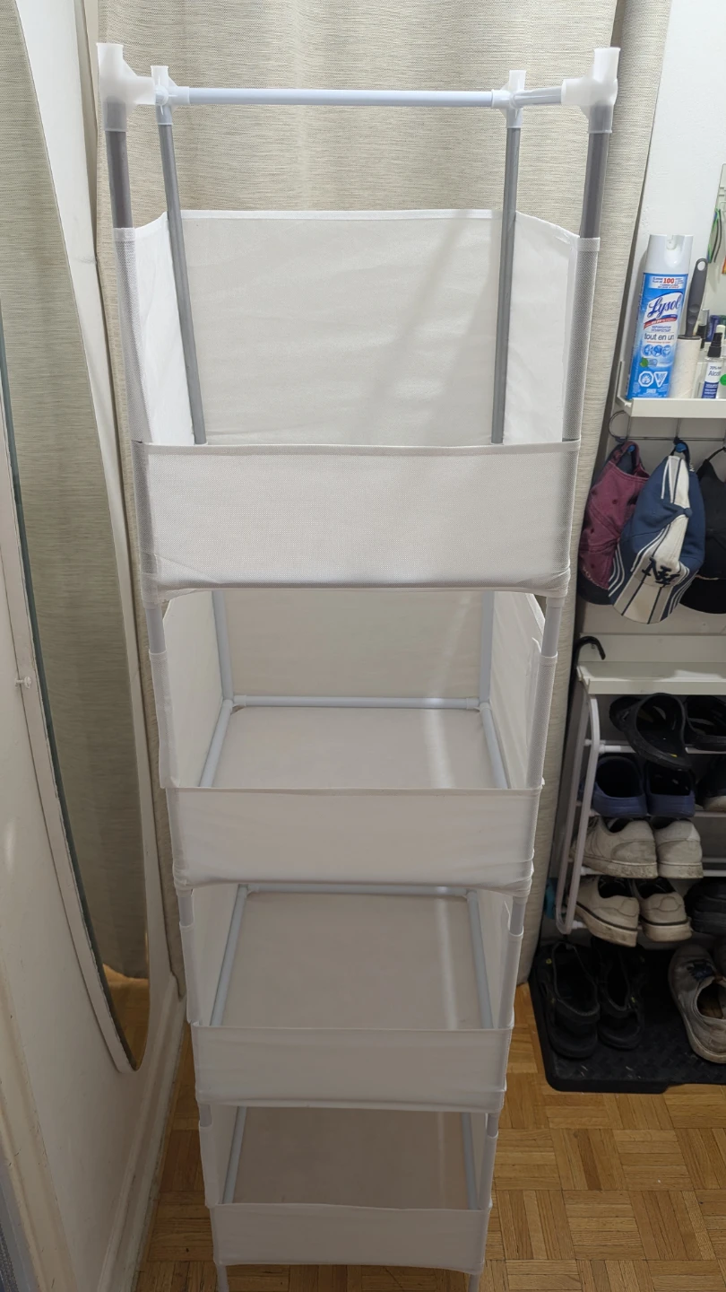 Portable Folding Wardrobe Fabric Closet Storage Organizer - photo 2