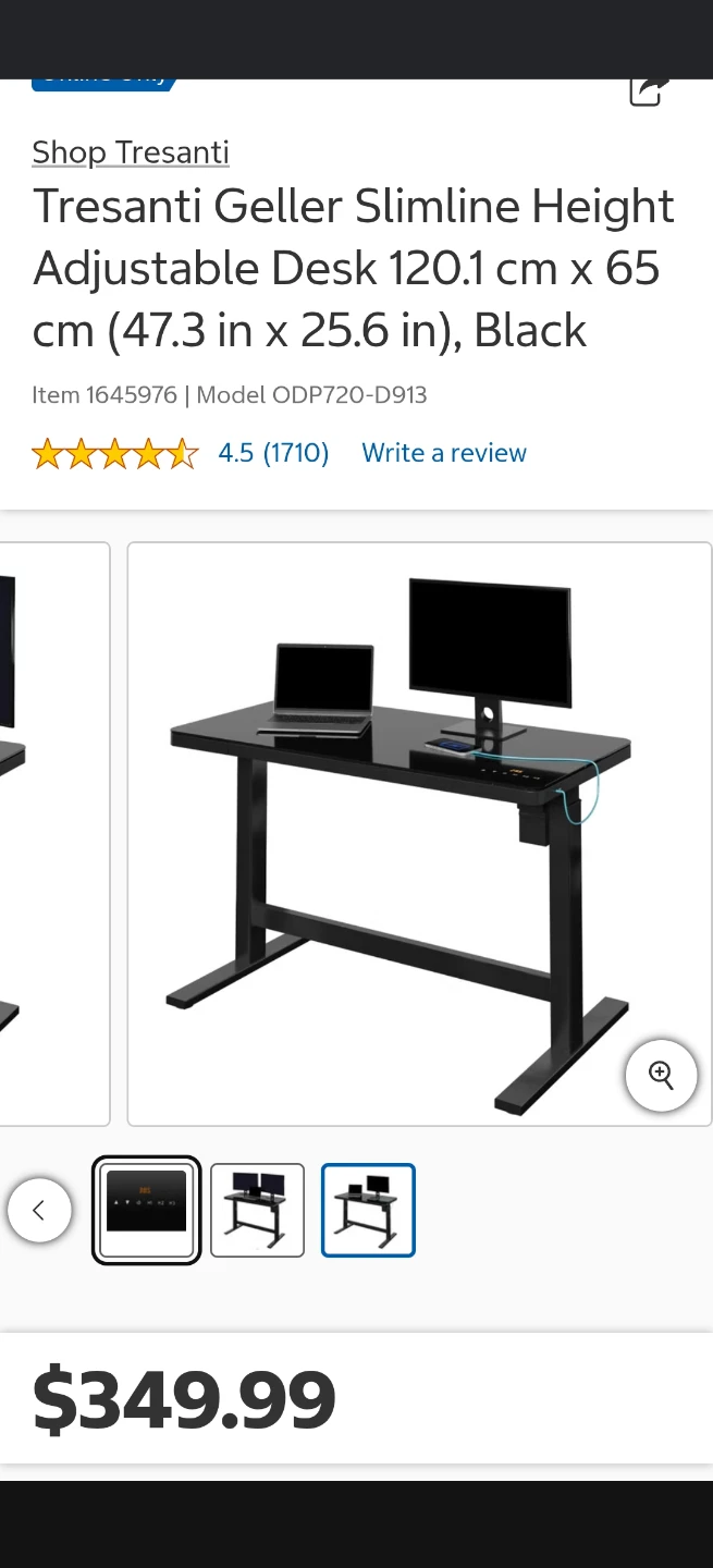 Electric Height Adjustable Standing Desk - photo 2