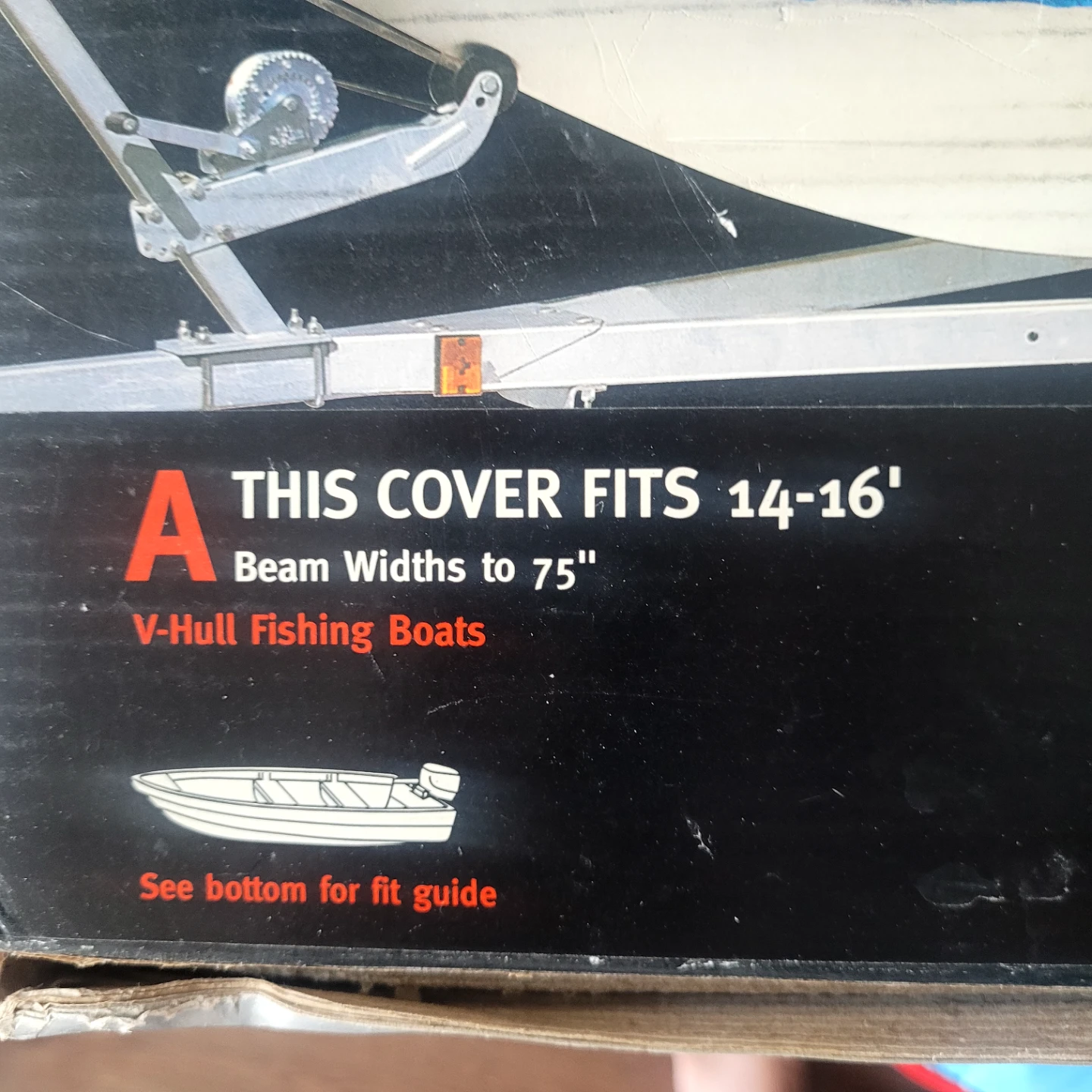 Classic Hurricane Boat Cover for 14'-16' V-Hull Fishing Boats - photo 2