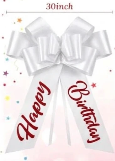 Happy Birthday Giant Gift Bow 30" - photo 2