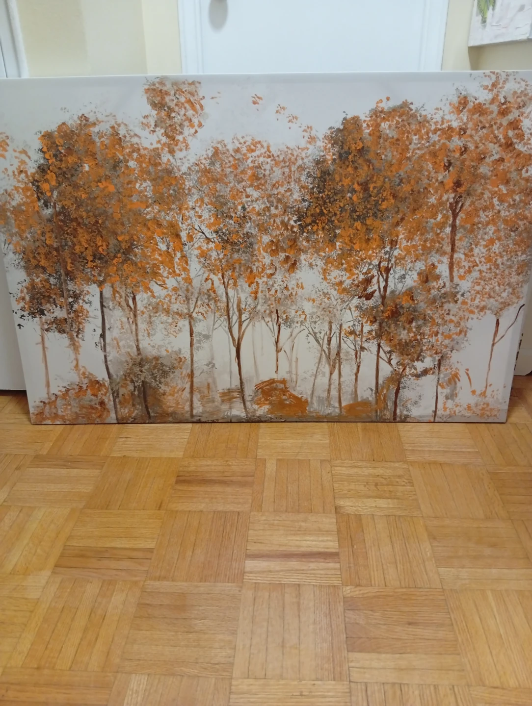 Large Autumn Forest Canvas Wall Art - photo 2