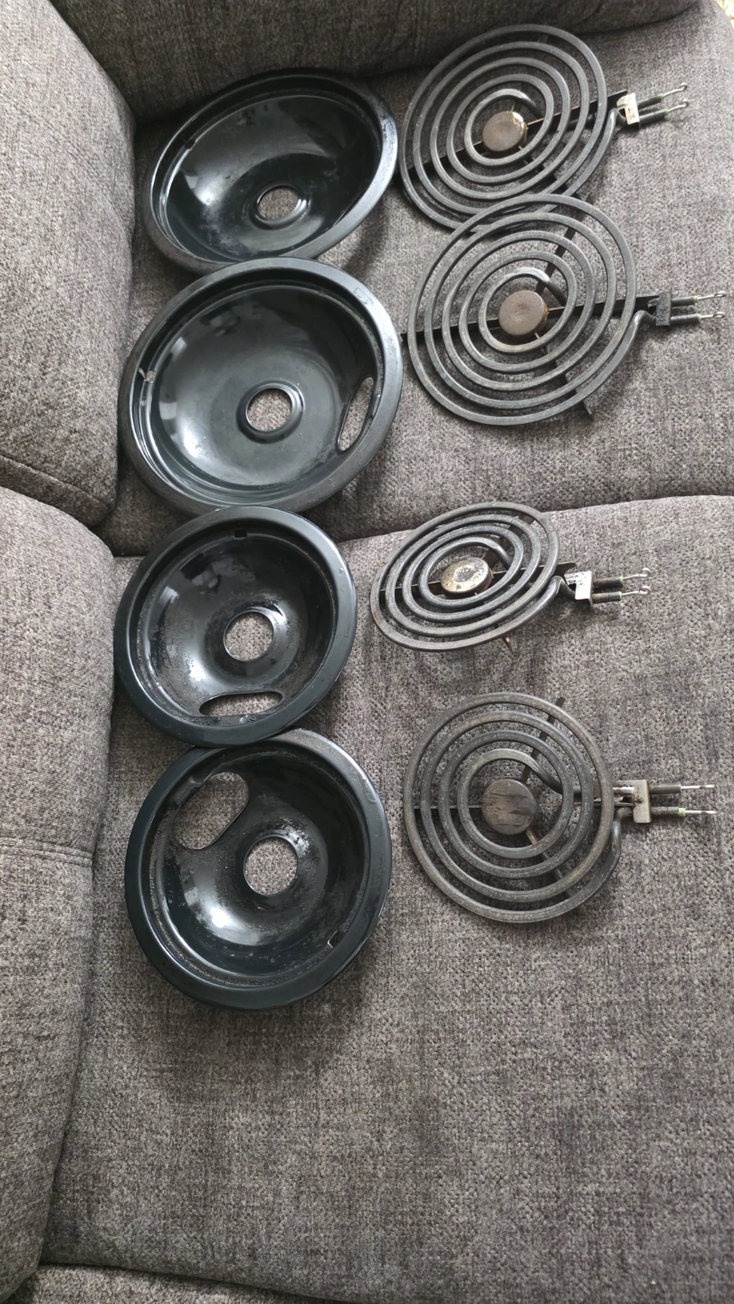 Electric Stove Burner and Drip Pan Set - photo 2